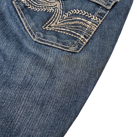 l.e.i. Jeans Bridget Curvy Bootcut Denim Size 5 *Damaged* - Picture 7 of 15